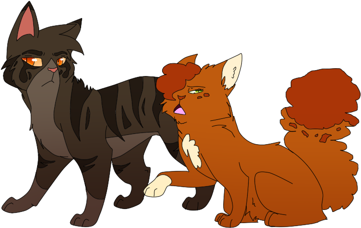 [warriors] Brambleclaw And Squirrelpaw By Xxthatepicdrawerxx - Digital ...